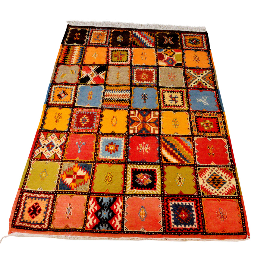 Handmade berber carpet from taznakht ouarzazate