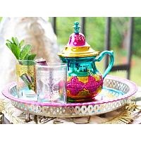 Service a thé marocain, theiere marocaine pour thé à la menthe